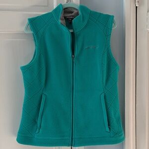 Eddie Bauer Teal Sleeveless Fleece Vest